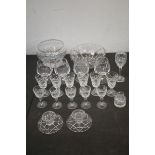 Collection of crystal ware