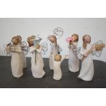 Collection of willow tree figures