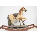 Carved childs rocking horse