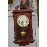Wall clock with key & pendulum