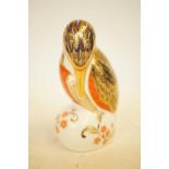 Royal crown derby kingfisher with silver stopper