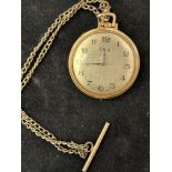 Vintage Oris pocket watch & chain