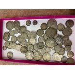 Coin collection, majority shillings from the 1930'