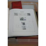 Box of stamp reference books