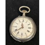 Silver ladies fob watch