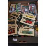 Box of collectable cars