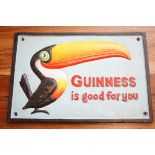 Cast iron sign guinness is good for you