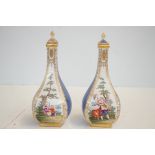 Pair of continental lidded vases