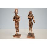2x Leonardo collection resin Egyptian figures