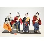 4x Oriental figures