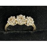 9ct Gold ring 0.25 carat diamond Size S