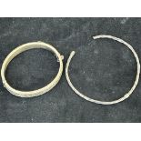 2 Silver bangles