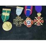 4 Masonic medals