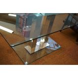 Very good quality glass dining table