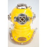 Yellow small divers helmet