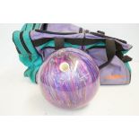 Bowling ball with bag