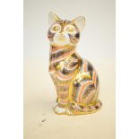 Royal crown derby Imari cat with original box