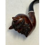 Wooden Briar devil smokers pipe