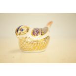 Royal crown derby gold crest with gold stopper & o