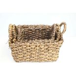 3 Graduating wicker baskets