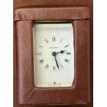 Bayard 8 day carriage clock with case, made in Fra