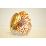 Royal crown derby cockerel with gold stopper & ori