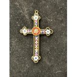 Victorian micro-mosaic cross