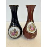 2 Limoges vases