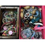 2x Boxes of costume jewellery