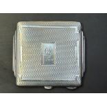 Silver art deco compact date to lid 08.05.1940