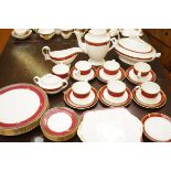 Spode coffee set together with Waterford plates &