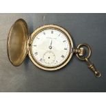 Gold plated Thomas Russell pocket watch -needs att