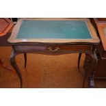 Leather top 1 draw study table