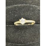 9ct Gold dress ring Size Q