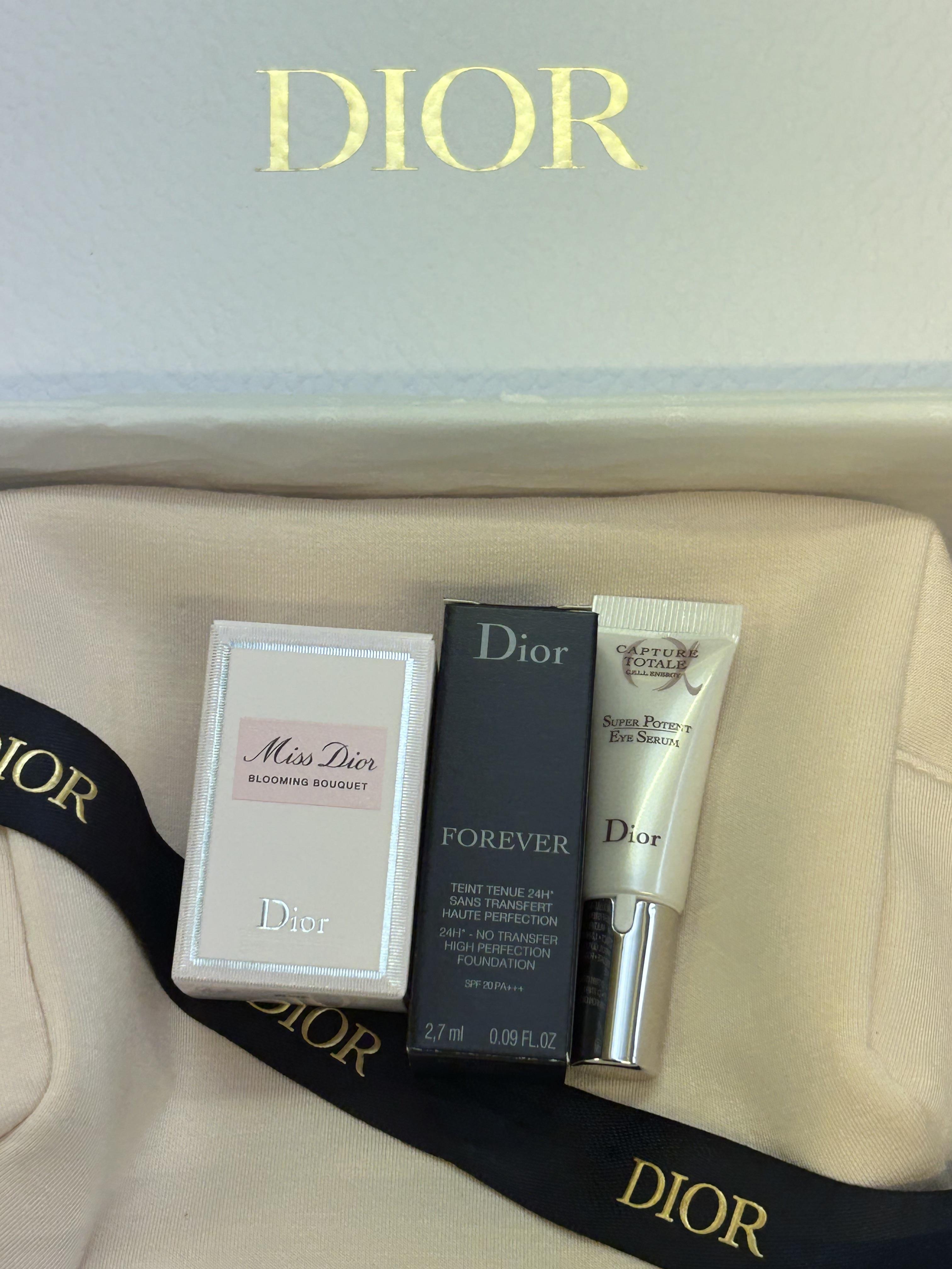 Dior boxed bag & products