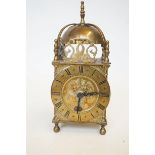 Brass lantern clock - battery