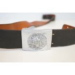 German leather belt & buckle