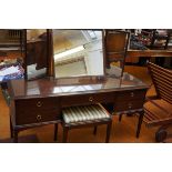 Stag dressing table with matching footstool & bed