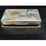 Silver box with wooden lining Total weight 452g