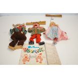 3x Pelham puppets with instructions & brochure