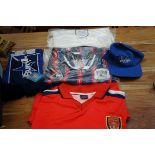 1996 England shirt, Bury FC shirt, vintage Arsenal