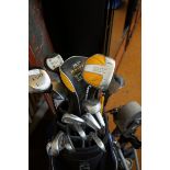 Collection of gold clubs to include TXT driver & e