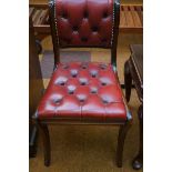 Button back chair