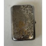 Silver cigarette case WHH Birmingham 1912