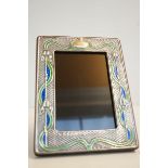 Silver art deco picture frame