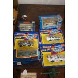 4 Vintage matchbox cars, 1 Corgi & 1 other