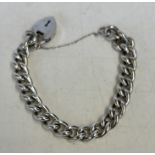 Heavy sterling silver bracelet (61.5g)