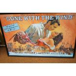 Gone with the wind reproduction framed poster