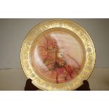 Wedgwood hand painted plate signed
