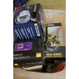 Box of electricals to include a Nikon camera